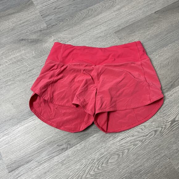 Lululemon Speed Up Short Long *4" Updated Fit Red size 4 heartthorb - Picture 4 of 9